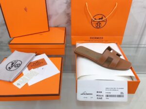 Hermes Oran Sandal Brown For Women, Women’s Shoes H021056Z PR-323336