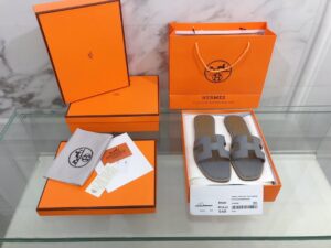 Hermes Oran Sandal Grey For Women, Women’s Shoes H021056Z PR-233278