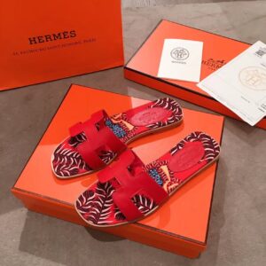 Hermes Oran Sandal MulticolorRed For Women, Women’s Shoes H211170Z PR-433891