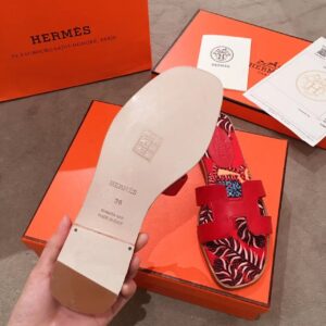 Hermes Oran Sandal MulticolorRed For Women, Women’s Shoes H211170Z PR-433891