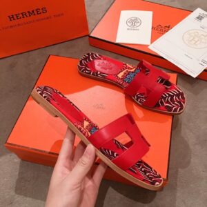 Hermes Oran Sandal MulticolorRed For Women, Women’s Shoes H211170Z PR-433891