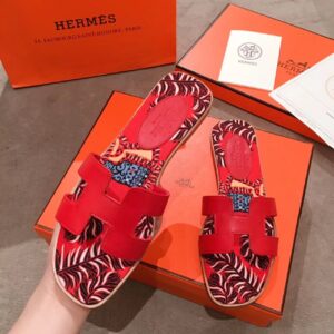 Hermes Oran Sandal MulticolorRed For Women, Women’s Shoes H211170Z PR-433891