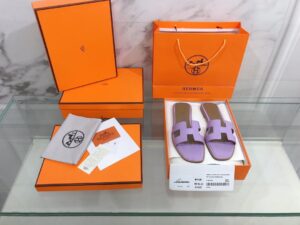 Hermes Oran Sandal Purple For Women, Women’s Shoes H021056Z PR-474654