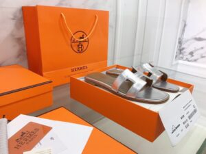 Hermes Oran Sandal Silver For Women, Women’s Shoes H122086Z PR-410558