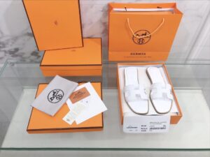 Hermes Oran Sandal White For Women, Women’s Shoes H021056Z 02365 PR-991030