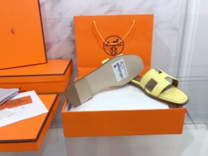 Hermes Oran Sandal Yellow For Women, Women’s Shoes H021056Z PR-722878