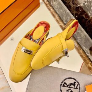 Hermes Oz Mule Yellow For Women, Women’s Shoes PR-136329