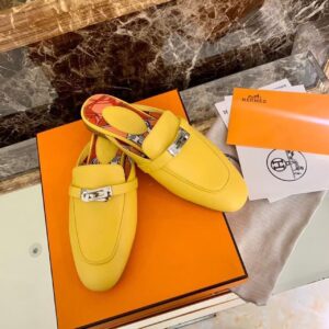 Hermes Oz Mule Yellow For Women, Women’s Shoes PR-136329