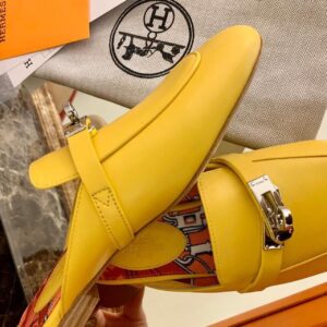 Hermes Oz Mule Yellow For Women, Women’s Shoes PR-136329