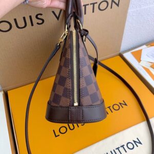 Louis Vuitton Alma BB Damier Ebene Canvas For Women,  Shoulder And Crossbody Bags 9.3in/23.5cm LV N41221