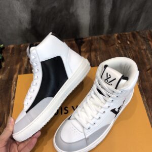 Louis Vuitton Charlie Sneaker Boot Mix Of Recycled And Bio Based Materials White For Women LV 1A9RYU PR-811100