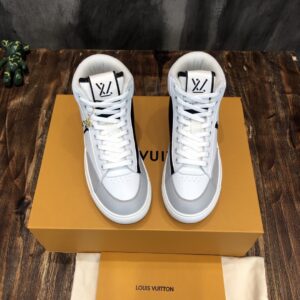 Louis Vuitton Charlie Sneaker Boot Mix Of Recycled And Bio Based Materials White For Women LV 1A9RYU PR-811100