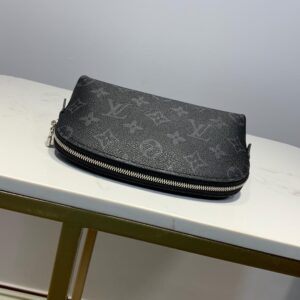 Louis Vuitton Cosmetic Pouch PM Monogram Eclipse Canvas For Women, Women’s Bags 7.5in/19cm LV