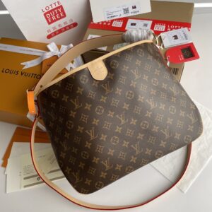 Louis Vuitton Delightful PM Monogram Canvas Natural For Women, Women’s Handbags, Shoulder Bags 33cm LV M40352