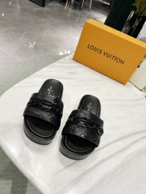 Louis Vuitton Jumbo Flatform Mule Black For Women LV PR-213447