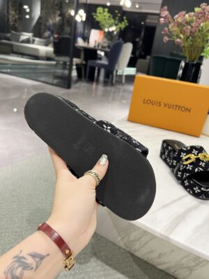 Louis Vuitton Jumbo Flatform Mule Black For Women LV PR-937714