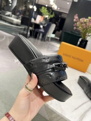 Louis Vuitton Jumbo Flatform Mule Black For Women LV PR-213447