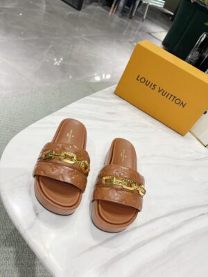 Louis Vuitton Jumbo Flatform Mule Brown For Women LV PR-377553