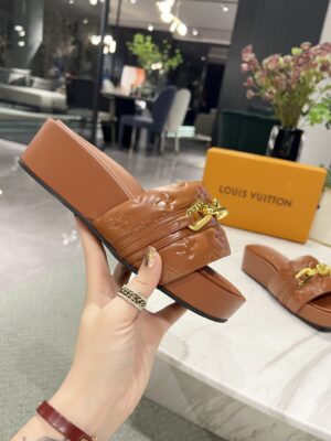 Louis Vuitton Jumbo Flatform Mule Brown For Women LV PR-377553