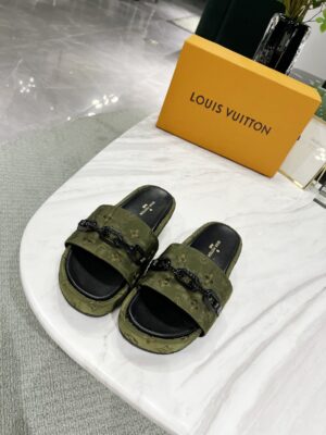 Louis Vuitton Jumbo Flatform Mule Green For Women LV PR-254285