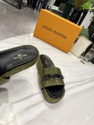 Louis Vuitton Jumbo Flatform Mule Green For Women LV PR-254285