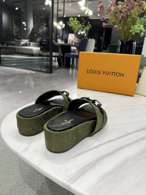 Louis Vuitton Jumbo Flatform Mule Green For Women LV PR-254285