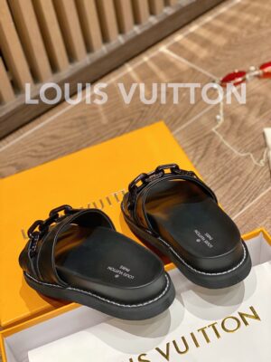 Louis Vuitton LV Sunset Flat Comfort Mule Black For Women LV PR-978571