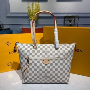 Louis Vuitton Lena MM Damier Azur Canvas For Women, Shoulder Bags 13in/33cm LV N44040