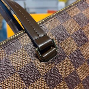 Louis Vuitton Lena MM Damier Ebene Canvas For Women, Women’s Handbag, Shoulder Bags 13in/33cm LV N41013