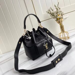 Louis Vuitton Lockme Bucket Black For Women, Women’s Handbags, Shoulder And Crossbody Bags 9.1in/23cm LV M57687