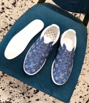 Louis Vuitton Luxembourg Sneaker Monogram Canvas Blue For Women LV PR-950769