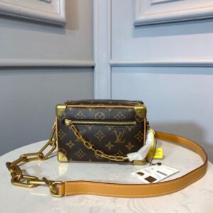 Louis Vuitton Mini Looping Flap Shoulder Bag Monogram For Women 9.4in/24cm Brown LV M51147