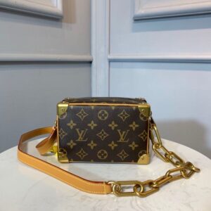 Louis Vuitton Mini Looping Flap Shoulder Bag Monogram For Women 9.4in/24cm Brown LV M51147