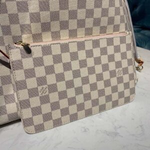 Louis Vuitton Neverfull GM Tote Bag Damier Azur Canvas Rose Ballerine Pink For Women, Women’s Handbags, Shoulder Bags 15.4in/39cm LV N41604