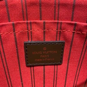 Louis Vuitton Neverfull GM Tote Bag Damier Ebene Canvas Cerise Red For Women, Shoulder Bags 15.7in/40cm LV N41357