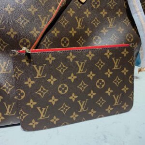 Louis Vuitton Neverfull GM Tote Bag Monogram Canvas Red For Women, Shoulder Bags 15.7in/40cm LV M40991