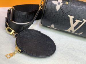 Louis Vuitton On The Go PM Bag Monogram Empreinte 9.8in/25cm Beige LV