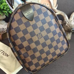 Louis Vuitton Speedy 30 Bag Damier Ebene Canvas For Women 11.8in/30cm Brown LV N41364