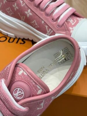 Louis Vuitton Squad Sneaker Monogram Denim Pink For Women LV 1A9S0M PR-834900