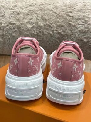 Louis Vuitton Squad Sneaker Monogram Denim Pink For Women LV 1A9S0M PR-834900