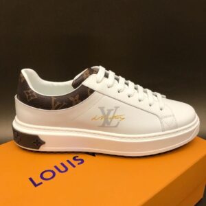 Louis Vuitton Time Out Sneaker Monogram Canvas WhiteBrown For Women LV PR-714281