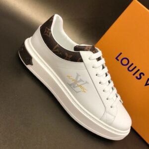 Louis Vuitton Time Out Sneaker Monogram Canvas WhiteBrown For Women LV PR-714281