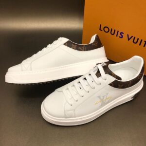 Louis Vuitton Time Out Sneaker Monogram Canvas WhiteBrown For Women LV PR-714281