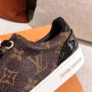 Louis Vuitton Time Out Sneaker Patent Monogram Material Brown For Women LV 1A8FJM PR-231265