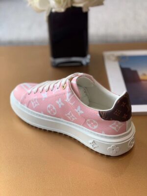 Louis Vuitton Time Out Sneaker Patent Monogram Material Pink For Women LV PR-253703