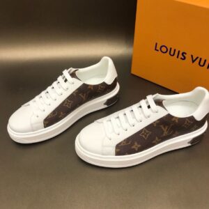 Louis Vuitton Time Out Sneaker WhiteBrown For Women LV PR-177048