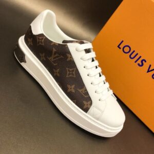 Louis Vuitton Time Out Sneaker WhiteBrown For Women LV PR-177048