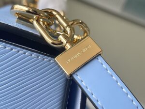 Louis Vuitton Twist MM Monogram Flower Bleu Nuage Blue For Women, Women’s Handbags, Shoulder And Crossbody Bags 9.1in/23cm LV M59627