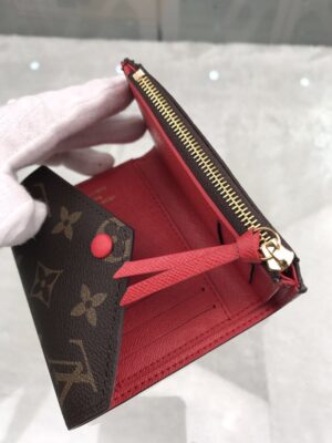 Louis Vuitton Victorine Wallet In Monogram Canvas Red For Women, Women’s Wallet 12cm LV M41938