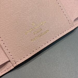 Louis Vuitton Victorine Wallet Monogram Canvas Pink Button For Women, Women’s Wallet 4.7in/12cm LV